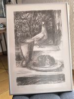 Œuvre d'Emil Mehr (1909–1988) signée au crayon – Encadrée