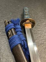 Antique Wakizashi avec Kozuka (katana court)