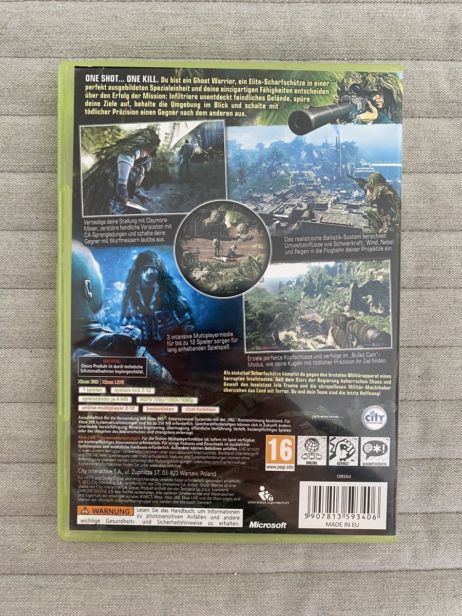 Microsoft Giochi: Sniper Ghost Warrior für Xbox 360 – Usato da Thunstetten venduto da Virus_33 2