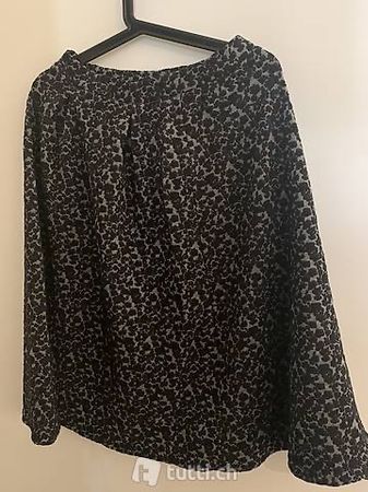 Wool elegant print Skirt
