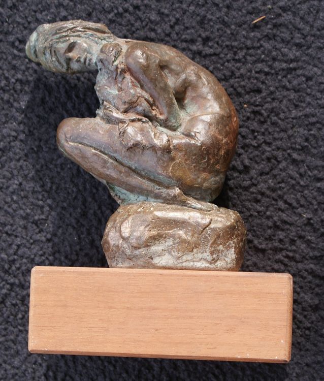 Bozzolo Adriano, Bronce Skulptur, Frau, Kind, per Unicef Kaufen auf