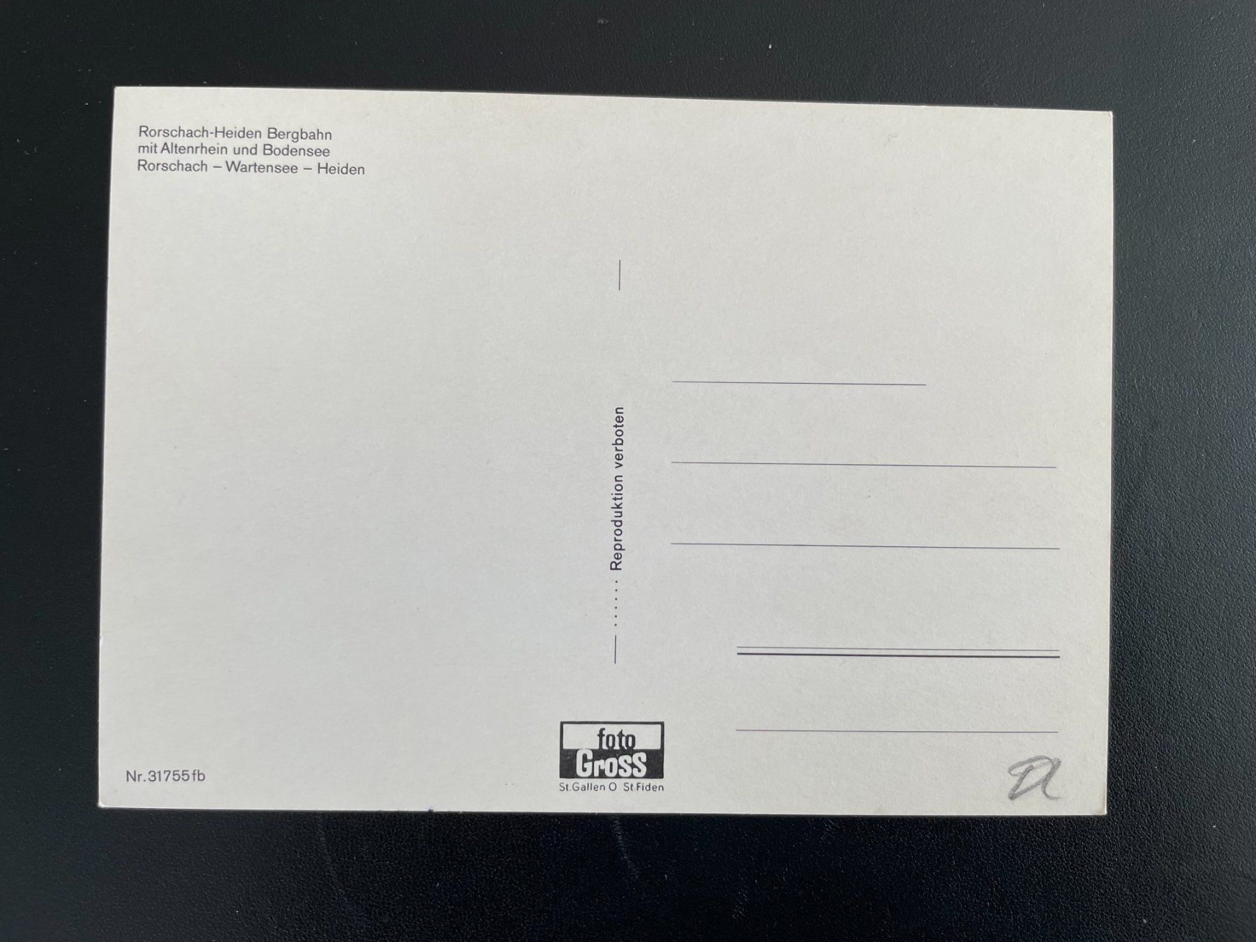 Cartoline postali: AK AR Bergbahn Rorschach - Heiden – Usato da Thal venduto da Danny82 1