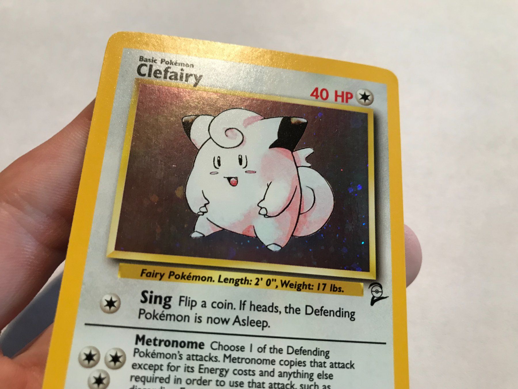 Pokémon Sammelbilder & Trading cards: Clefairy holo Base 2 Set EN – Gebraucht aus Hagendorn von Pokecollectorch 3