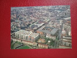 Basel Grossraum Messeareal Swissair Flugaufnahme 1979