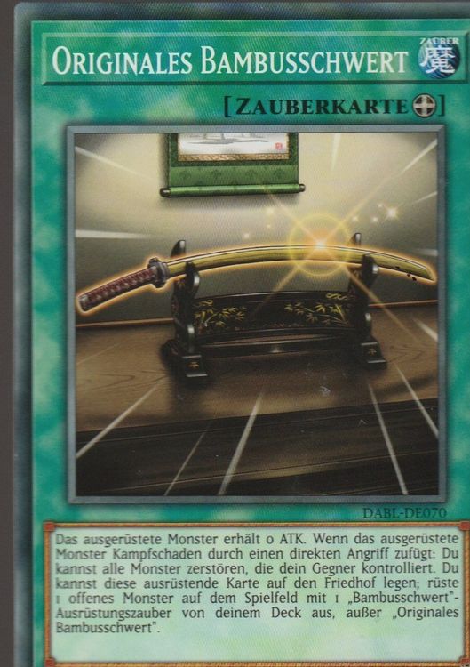 TCG YUGIOH! DARKWING BLAST De 70 Originales Bambusschwert Kaufen