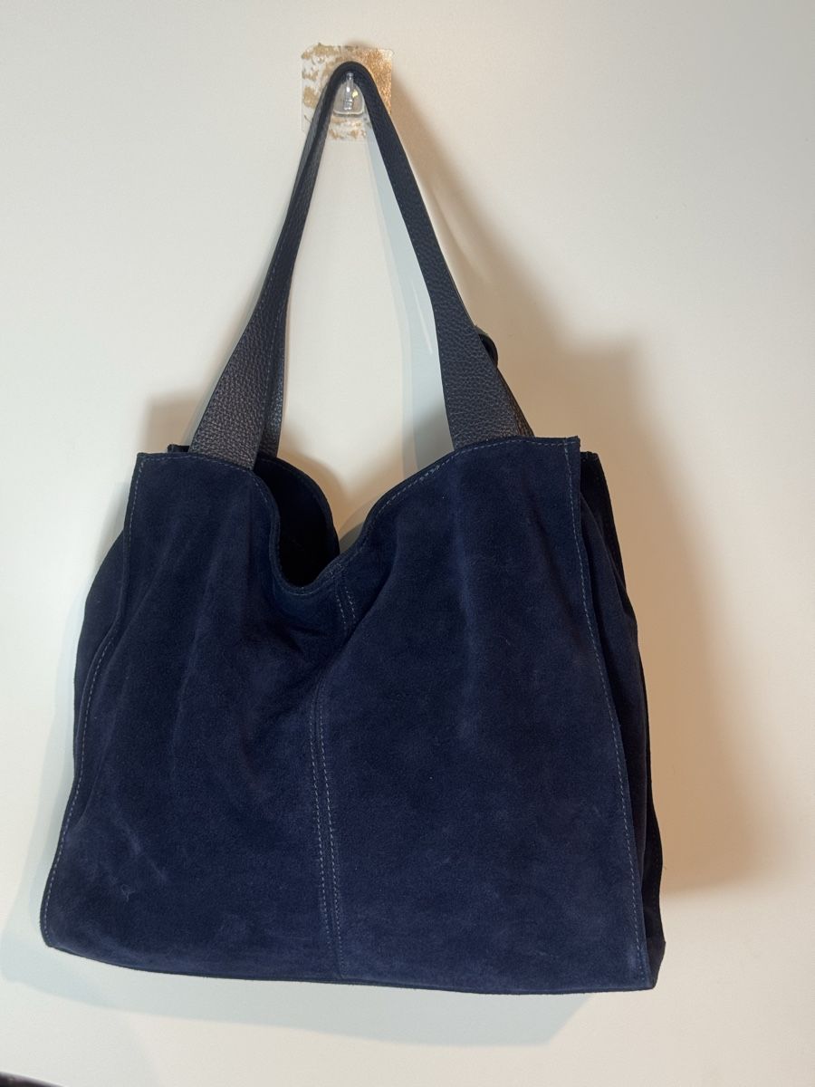 Navyboot Sacs femmes: Navyboot Shoulder Bag Blue Suede Leather Large Size – D'occasion à Hurden par rac_wyf8 2