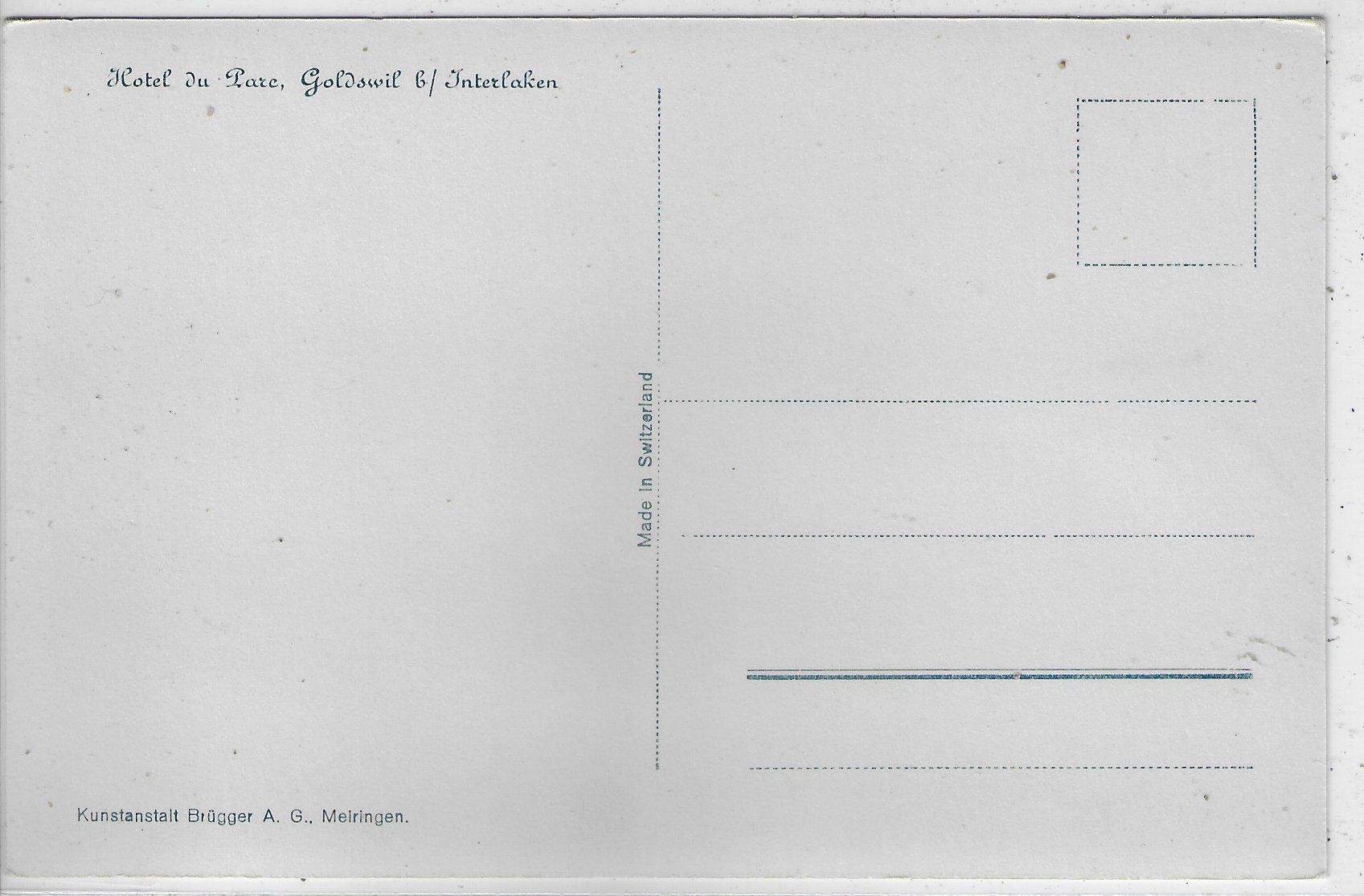 Cartoline postali: Ruine Goldswil bei Interlaken – Usato da Ettingen venduto da Kartenplanet 1