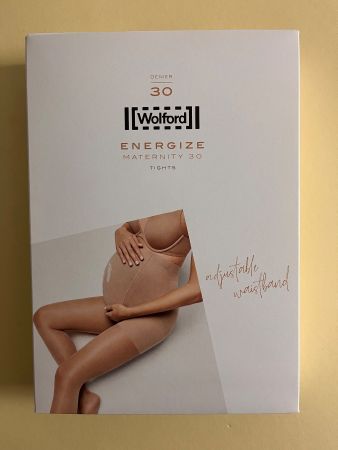 WOLFORD Stützstrumpfhose Medium, Gr. L,  Fairly Light/White