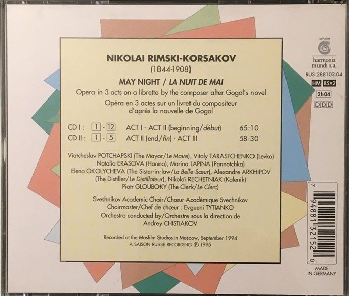 CD: Rimski-Korsakov - Mai-Nacht – Usato da Grüningen venduto da azulamarillo 1