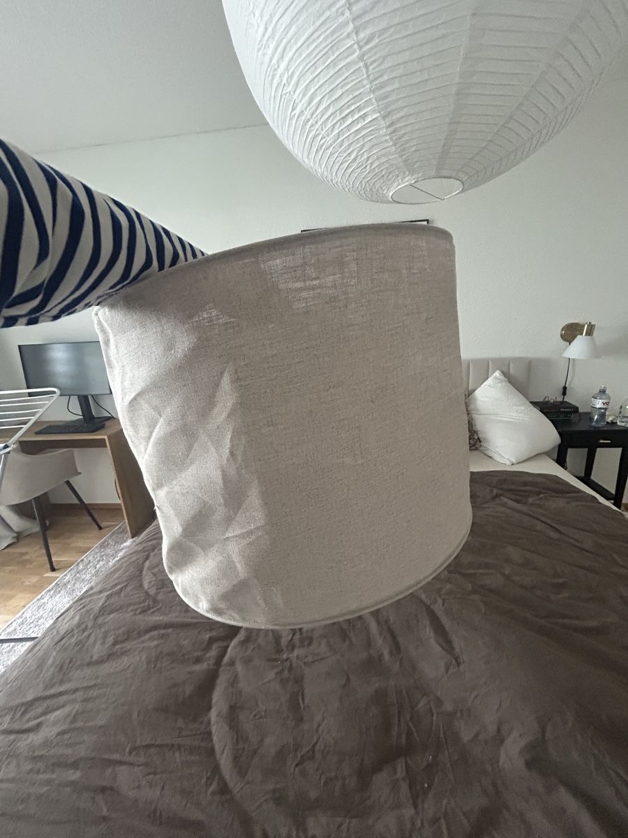 Lampenschirme: Lampenschirm beige Leinen – Gebraucht aus Pieterlen von cel_l2dt