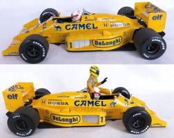 Lotus 99T F1 Satoru Nakajima + Ayrton Senna Minichamps 1:18