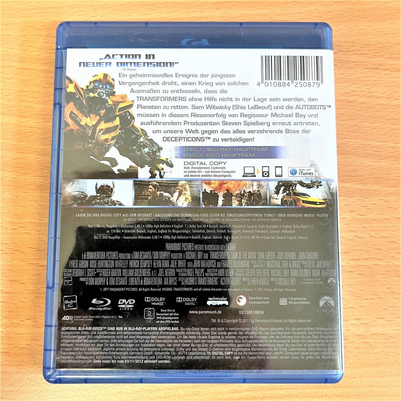 Tutti i DVDs: Blu-ray + DVD - Transformers 3 – Usato da Amlikon-Bissegg venduto da allerlei-versand 2