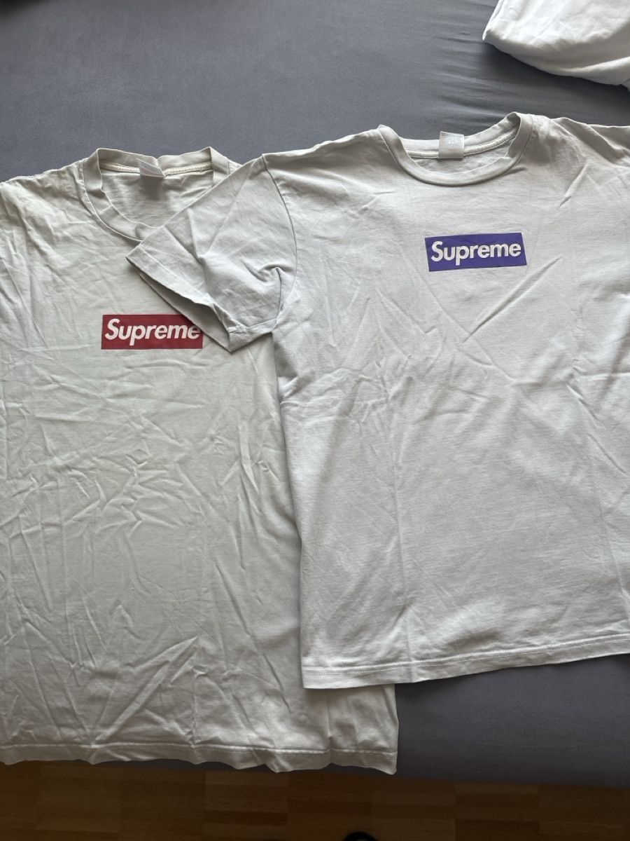 Supreme T-shirt: 2x Supreme Box logo shirt – Usato da St. Gallen venduto da dyl_7djw