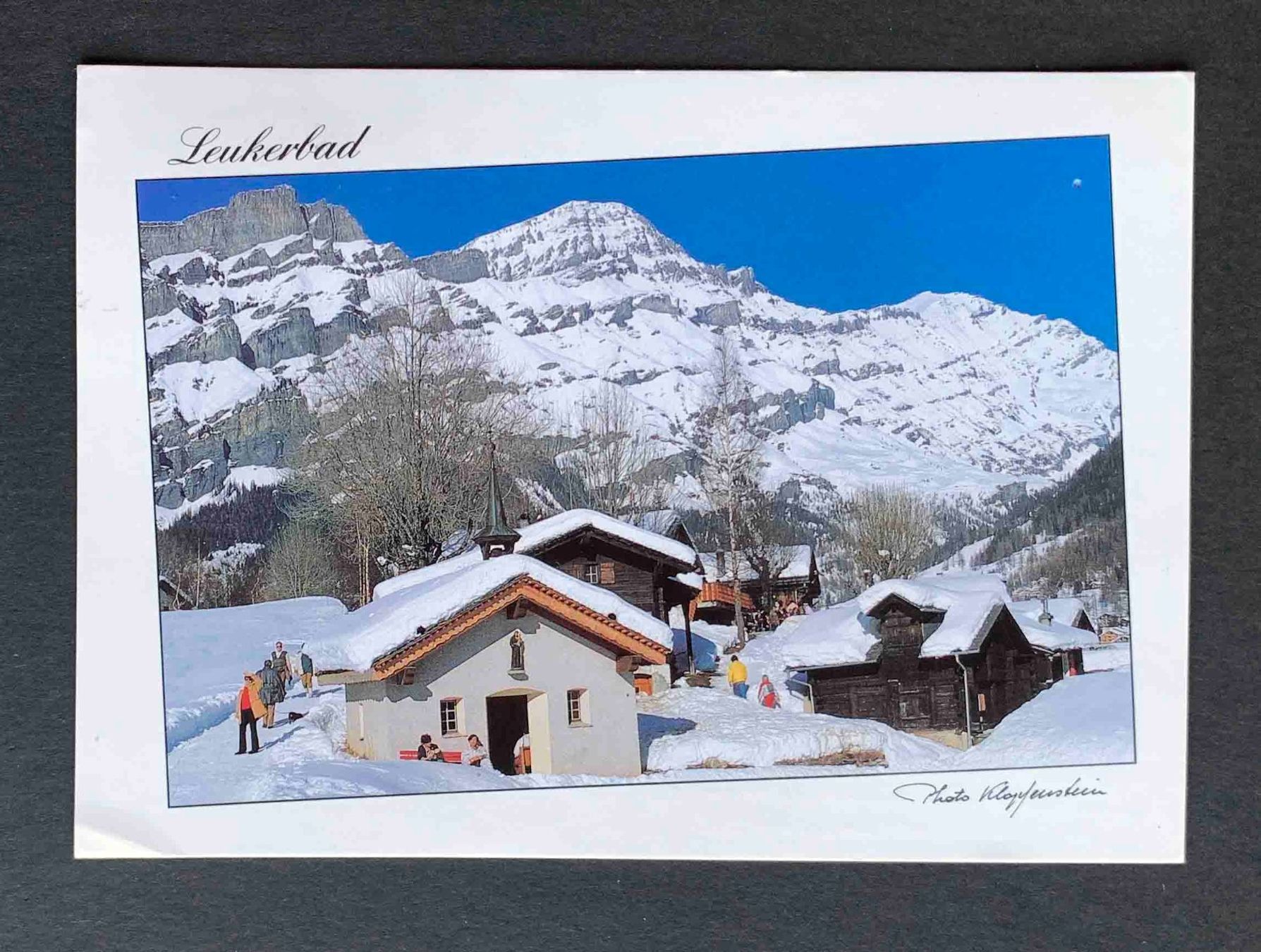 Cartoline postali: AK Leukerbad Kapelle Birchen – Usato da Goldau venduto da artelier1