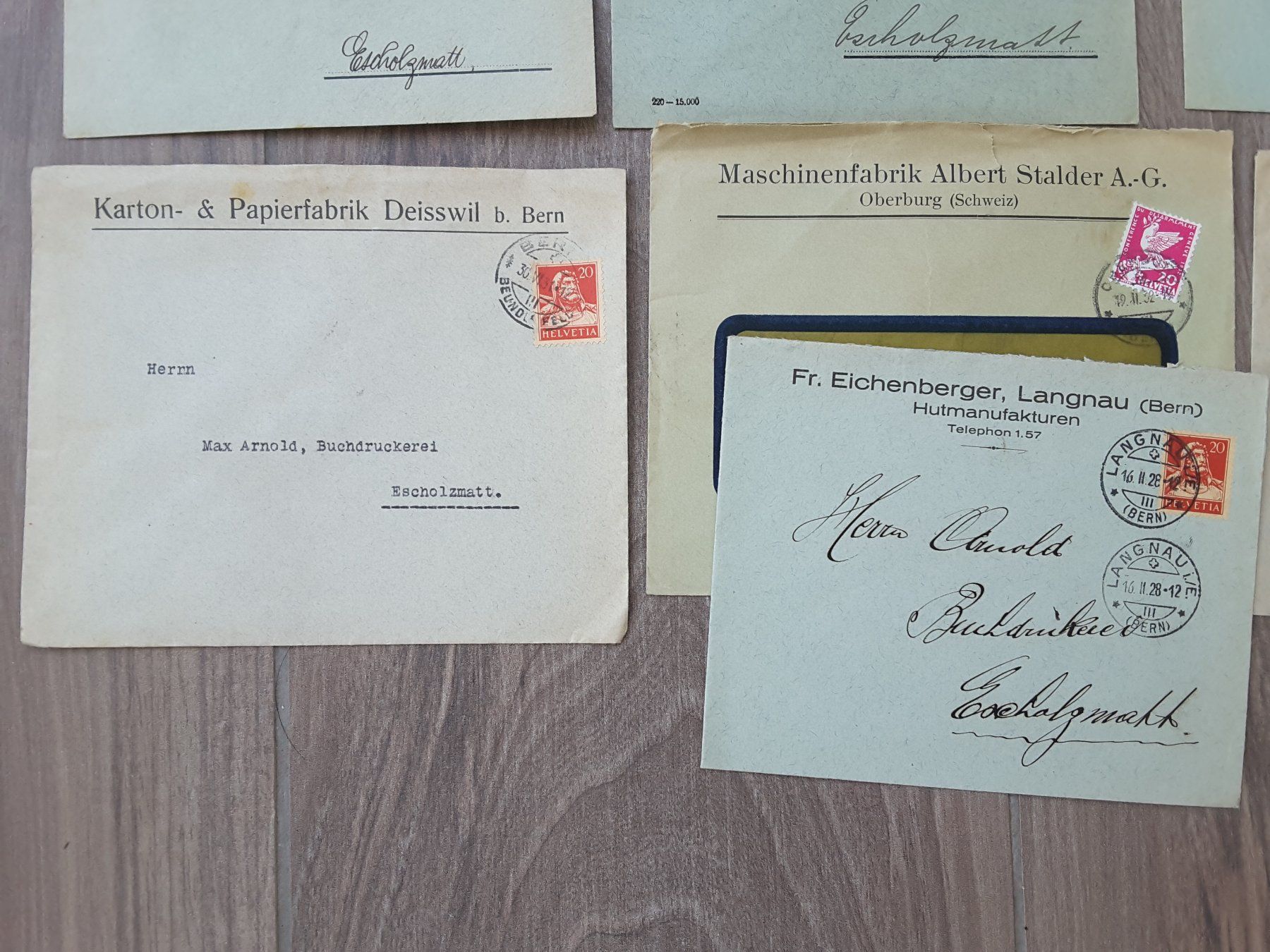 Timbri: Firmen - Namen Kt. Bern – Usato da Reichenburg venduto da Pipo-67 5