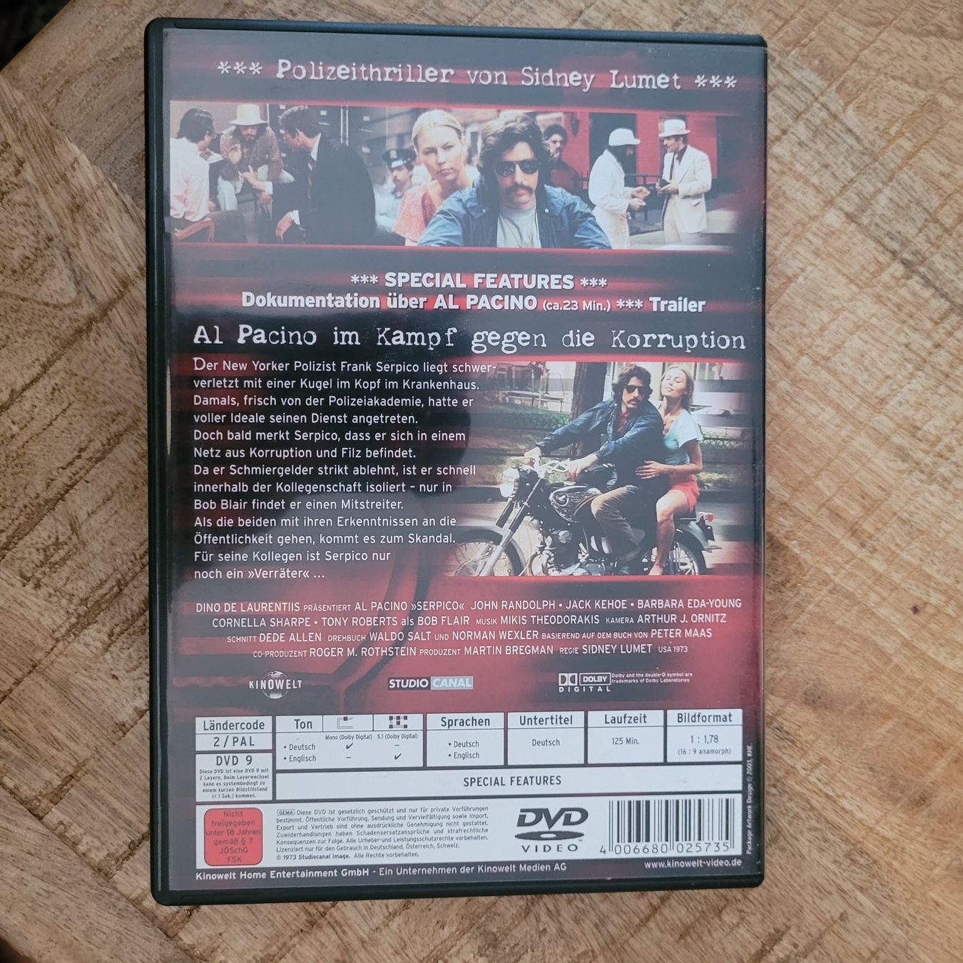 Alle DVDs: Serpico dvd al pacino sidney lumet – Gebraucht aus Volketswil von uffdu 1