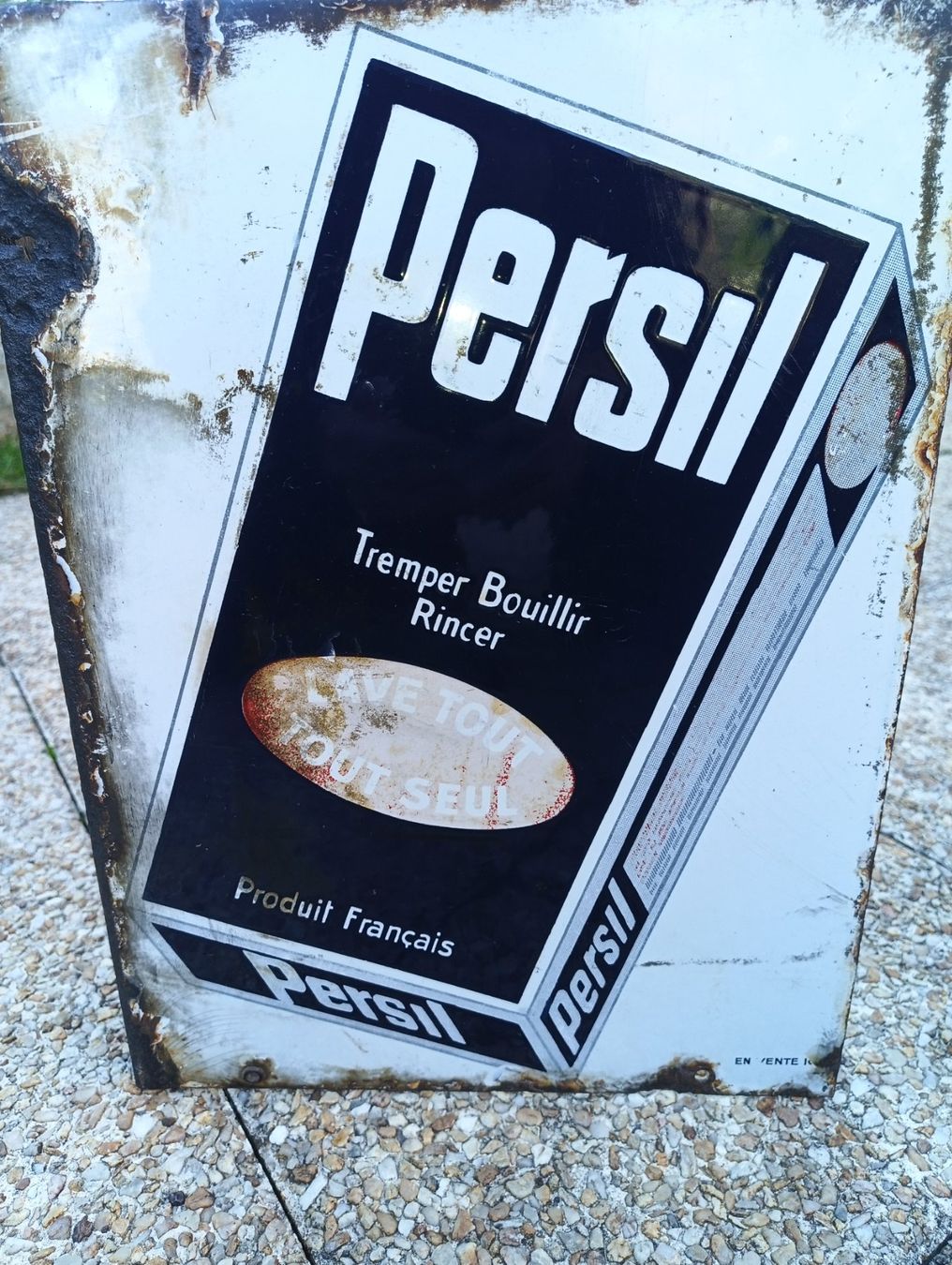 Persil Insegne: Plaque émaillée ancienne Persil - double face – Usato da Veyrier venduto da mj6_rv78 1
