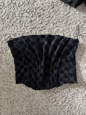 Corset Top Polka Dots