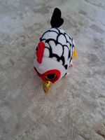 Kuscheltier Huhn weiss schwarz guter Zustand