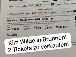 Kim Wilde – 2 Tickets – Gersauer Herbst Brunnen – 16.10.2026