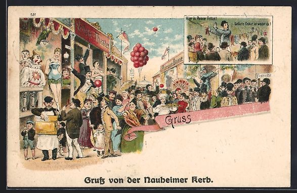 Cartoline postali: Bruno Bürger, Ottillie Nr. 151: Gruss v – Usato da Berlin venduto da bartko-reher