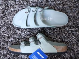 Birkenstock Florida Fresh, 40, Leder, pure sage (mint), NEU