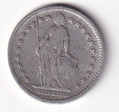 Tutti le monete: 2 Franken 1874 3-4%versch. – Usato da Neuchâtel venduto da karlpierrino 1