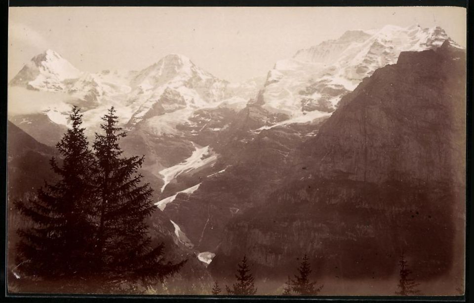 Fotografie &  Plakate: Fotografie Mürren, Bergmassiv mit Eiger – Gebraucht aus Berlin von bartko-reher