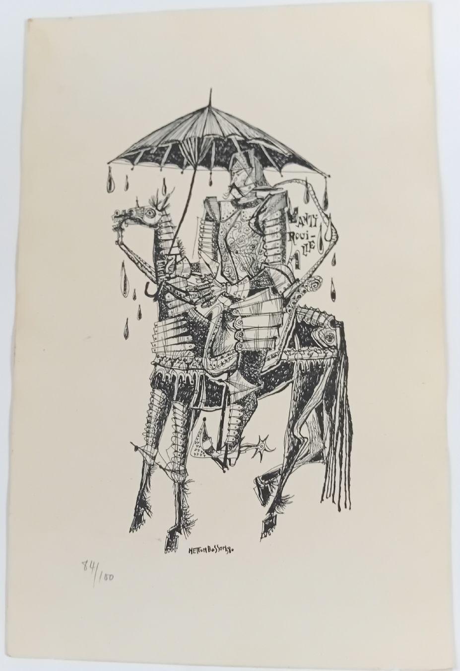 Arts picturaux & lithographies: Netton Bosson - lithographie - Cavalier – D'occasion à Bulle par LeTempsCestCool