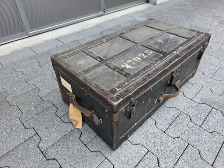 antiker Schweizer Armee Offiziers Koffer Hauptmann Bern