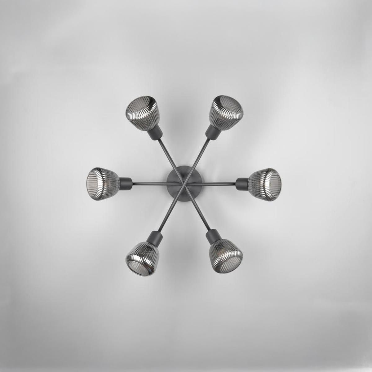 Kronleuchter & Deckenlampen: Deckenleuchte, Glas, 6 Strahler, 60 cm Ø – Neu (gemäss Beschreibung) aus Kreuzlingen von Smart-Light 2