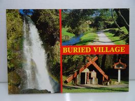 Neuseeland Postkarte "Buried Village" Rarität 10 x 14,5 cm