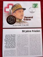 GENERAL GUISAN - Münzbrief 9.5.1995 - 5 Francs 1989 - FDC