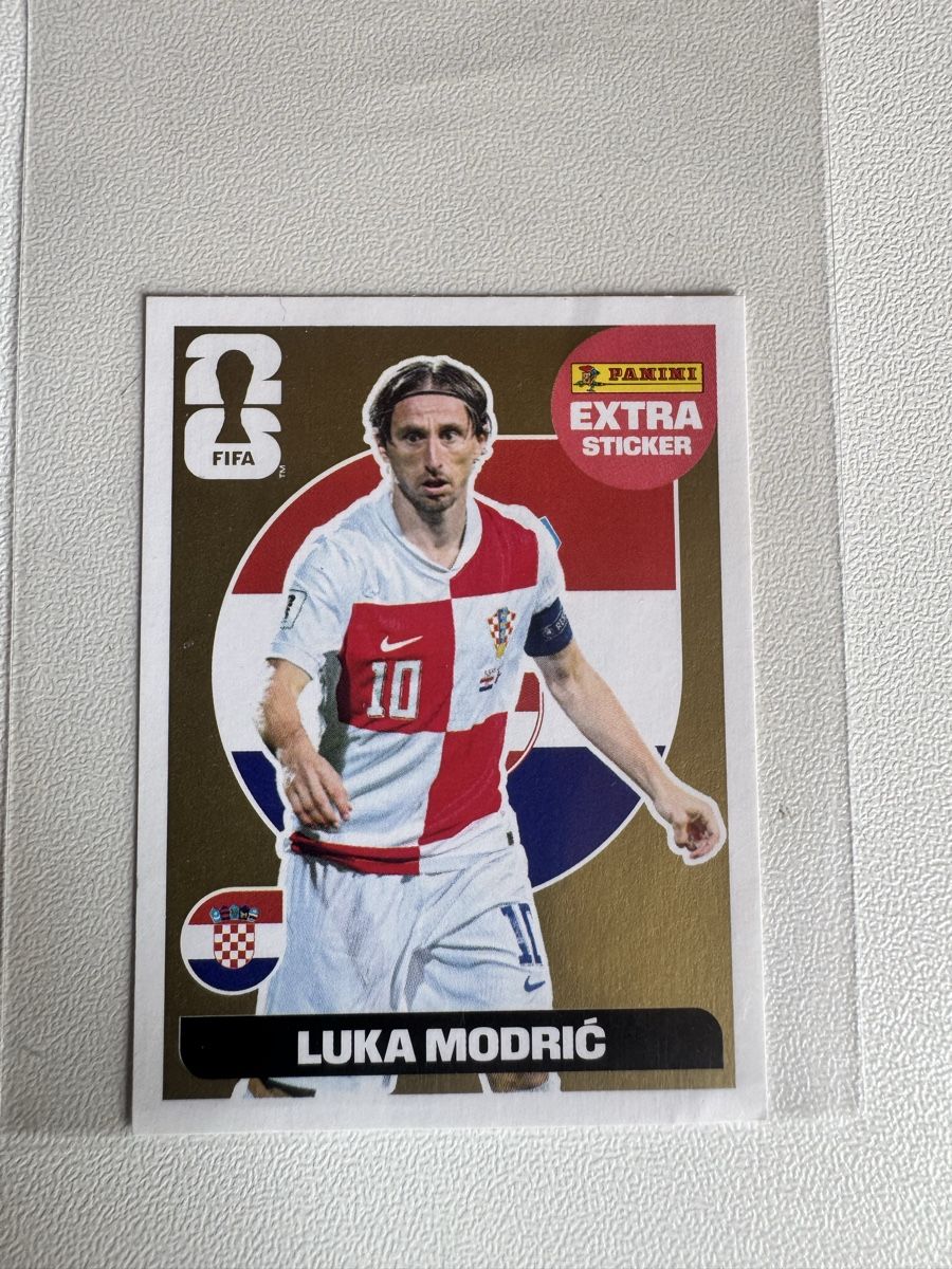 Panini Carte collezionabili: Extra stricker 2026, Modric Gold  – Nuovo e nell'imballaggio originale da Ilanz venduto da tai_q2yd