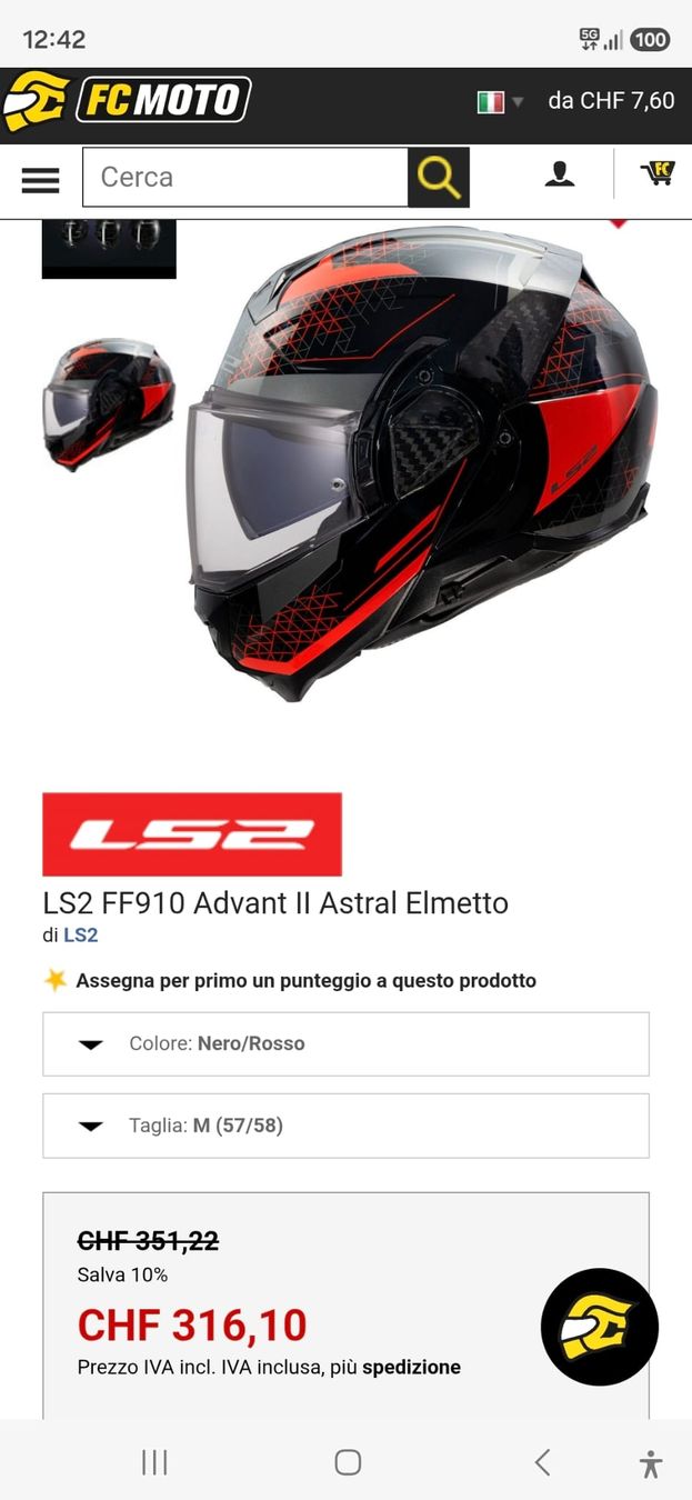 Caschi & visiere: Casco LS2 FF910 Advant II Astral – Nuovo (secondo la descrizione) da Castelrotto venduto da Sid76 1
