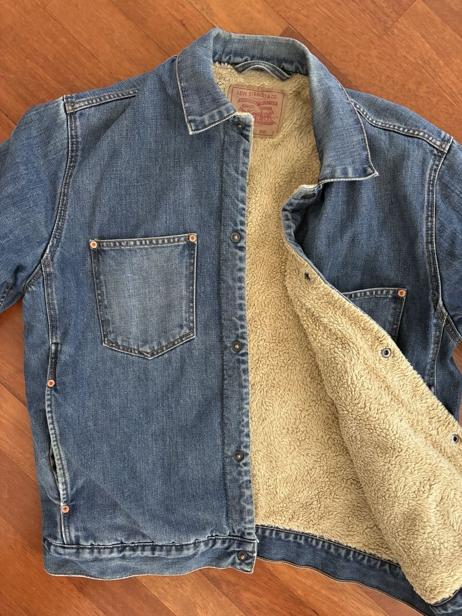 Levi's Giacche: Vintage Levi's Jeansjacke mit Teddyfutter L – Usato da zürich venduto da Fourstar0 9