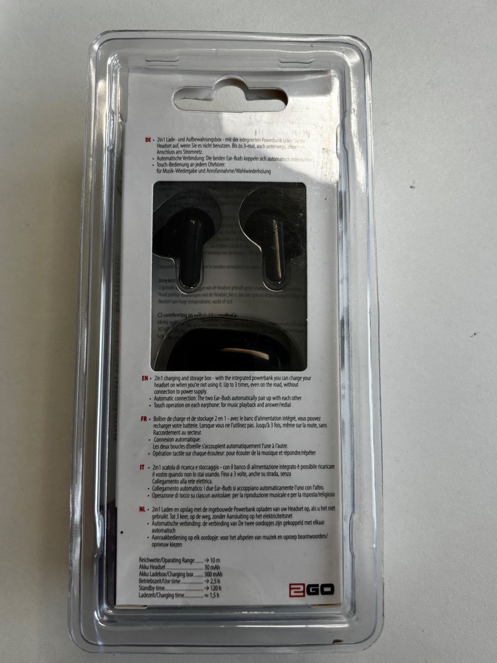 Kopfhörer: 2go Bluetooth Headset DYNAMIC schwarz OVP neu – Neu und originalverpackt aus Frauenfeld von Staatsanwaltschaft 1