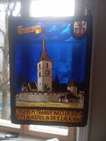 Muttenz Glasbild 1949 - Seltenes Sammlerstueck zu verkaufen