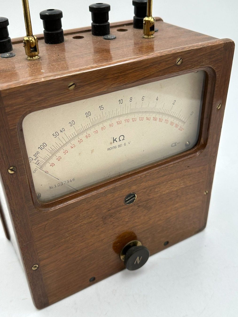 Misurare: Widerstandsmessgerät mit Holzgehäuse, Hartmann & Braun – Usato da Luzern venduto da Lager6640 4