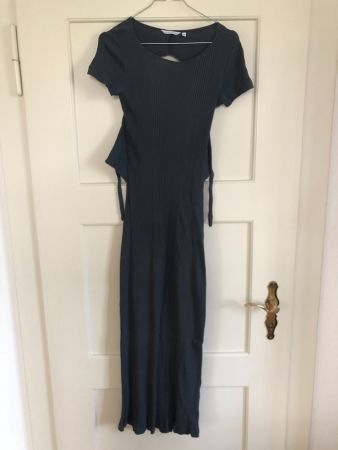 Jan 'N June Maxikleid Graublau – Bio-Baumwolle – Grösse XS