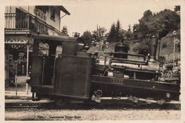 Caux VD Locomotive du chemin de fer Naye gare Caux Bahn AK