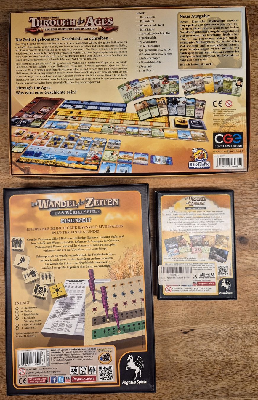 Giochi: Im Wandel der Zeiten Spiele Bundle / Through the Ages Bundle – Usato da Altstätten SG venduto da bluedine 2