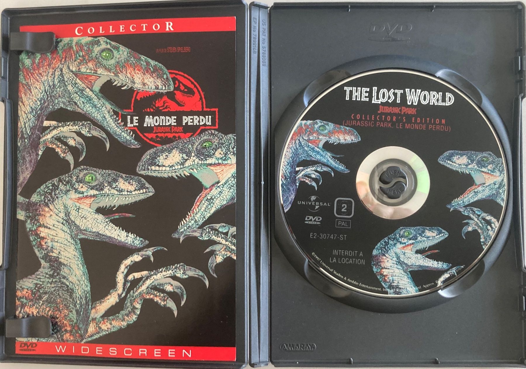 Tutti i DVDs: JURASSIC PARK (LE MONDE PERDU) – Usato da Poliez-Pittet venduto da Newtown-Records 2