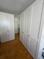 Eckkleiderschrank Landhausstil weiss  massiv