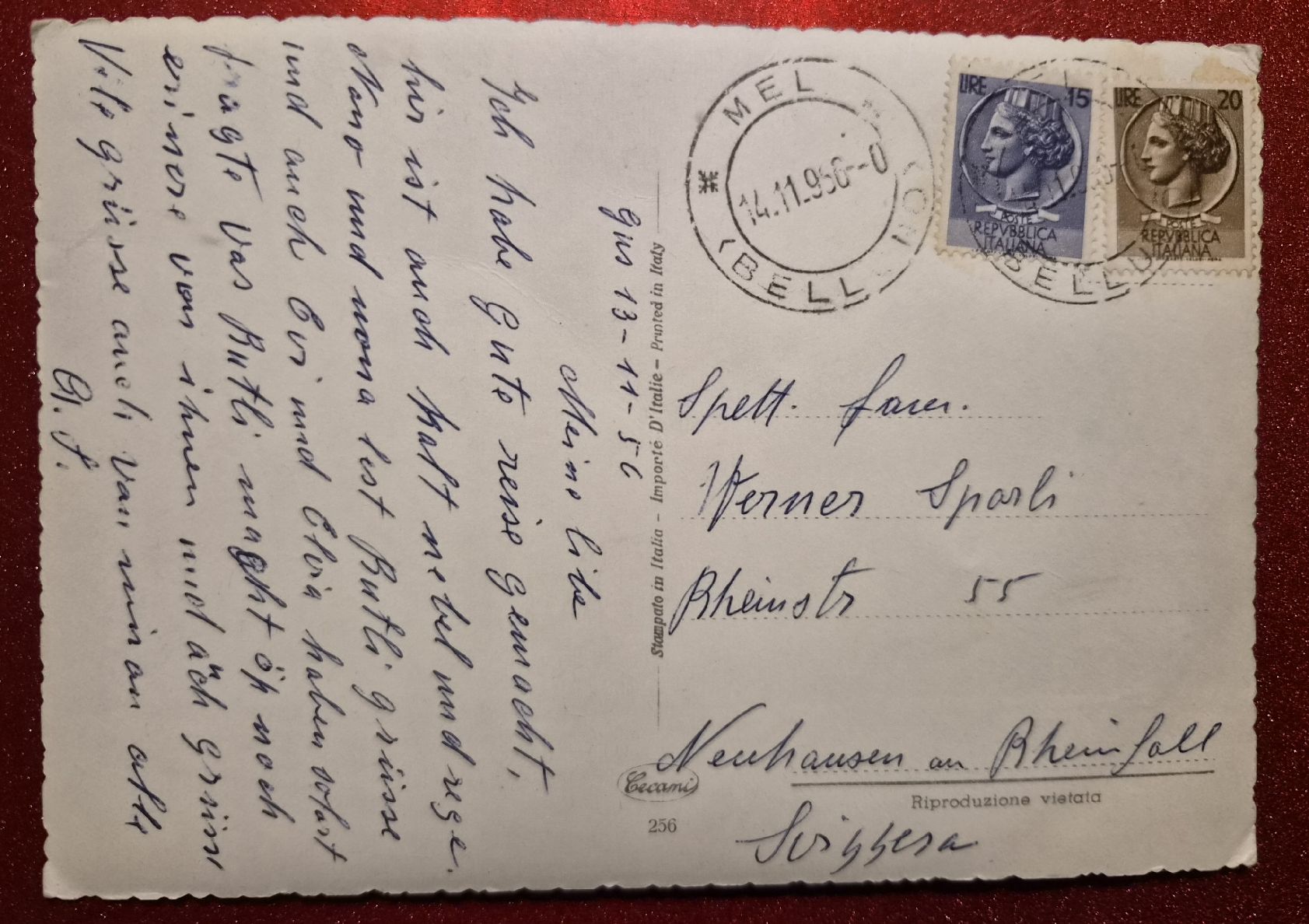 Ansichtskarten: Vintage Baby von 1956 – Gebraucht aus Melchnau von Arthurius 1