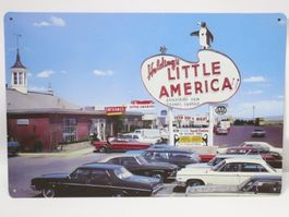 Blechschild Travel Center Little America Buick Chevy Olds