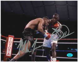 MIKE TYSON & BUSTER DOUGLAS - signiertes Foto (20x25cm) COA