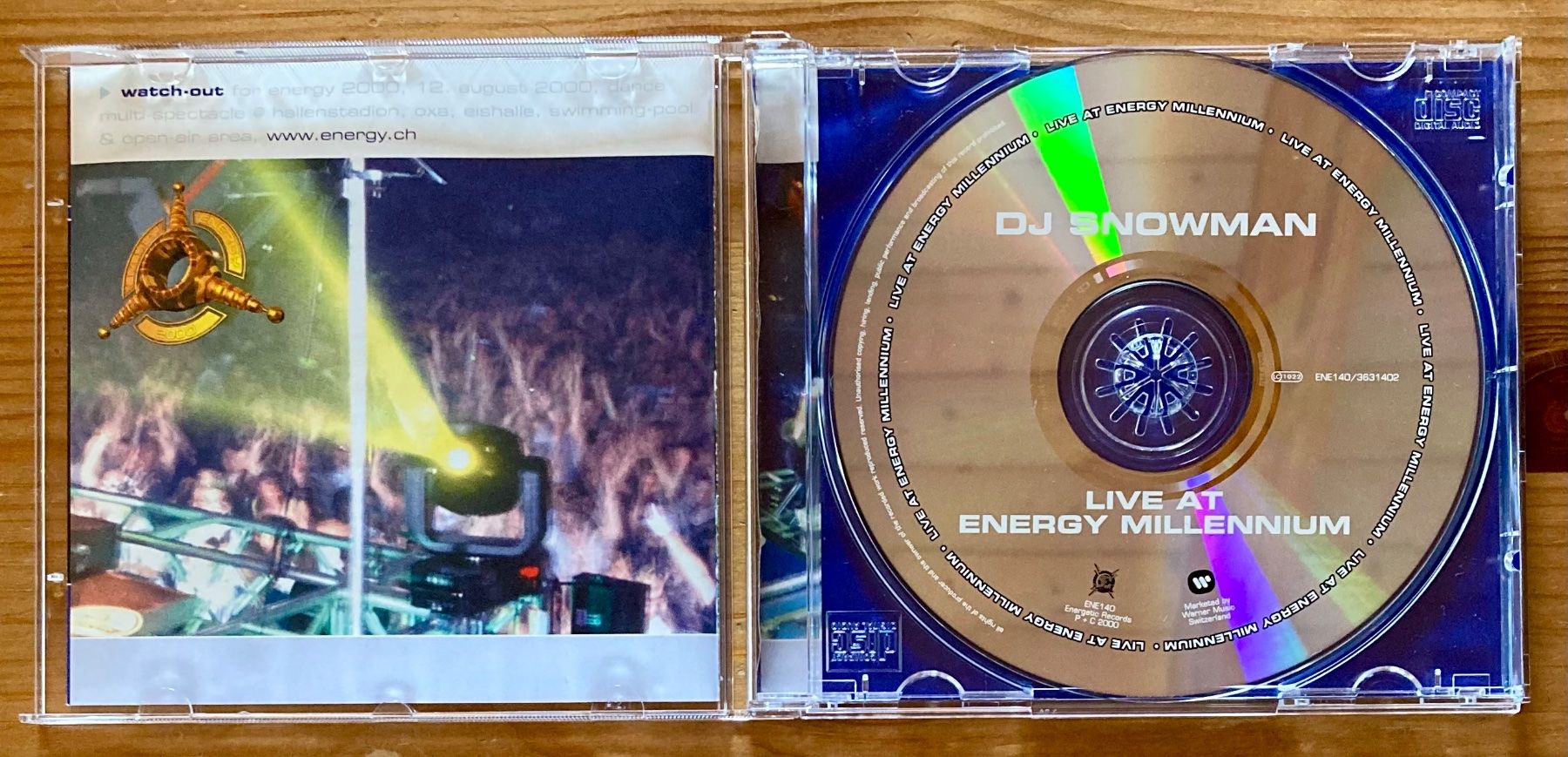 CD: Live at Energy 99 Millenium - DJ Snowman – Usato da Zürich venduto da Djmotionch 1