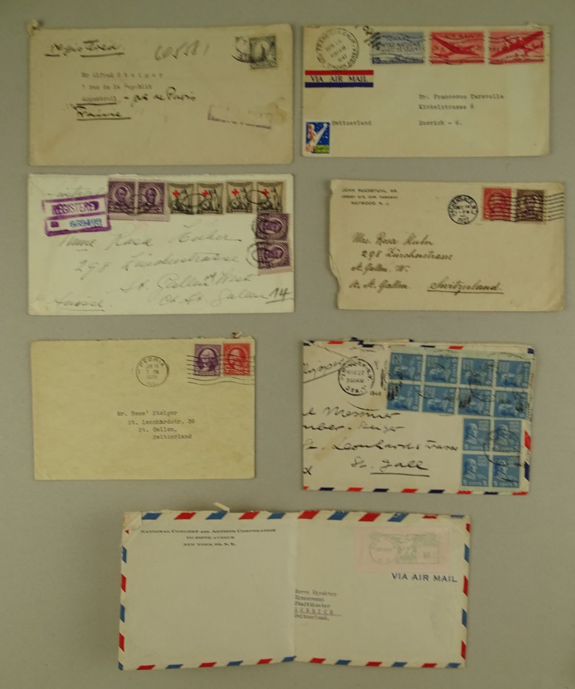 Alle Briefmarken: USA, 44 ÄLTERE BRIEFE/KARTEN – Gebraucht aus Grüningen von Kartensammler 3