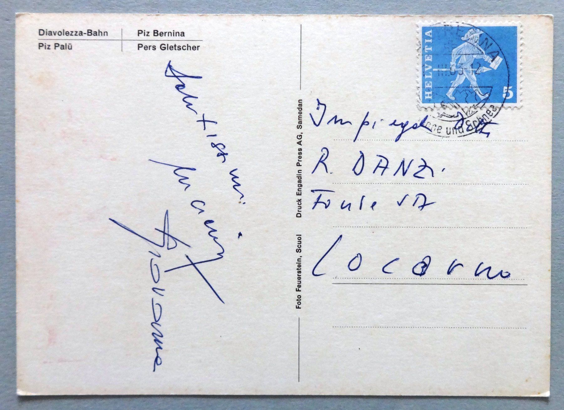 Cartoline postali: Diavolezza – Usato da Fétigny venduto da Billy2miny 1